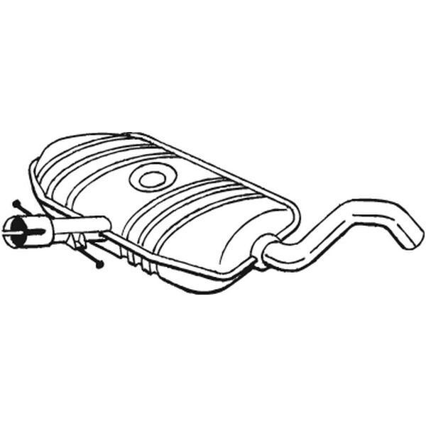 Silencieux Central Bosal 233-483