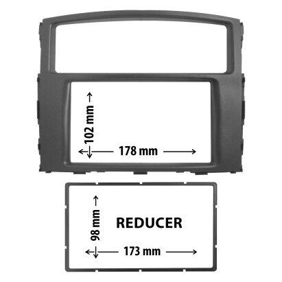 Entretoise 2 Din Phonocar Pour Autoradio