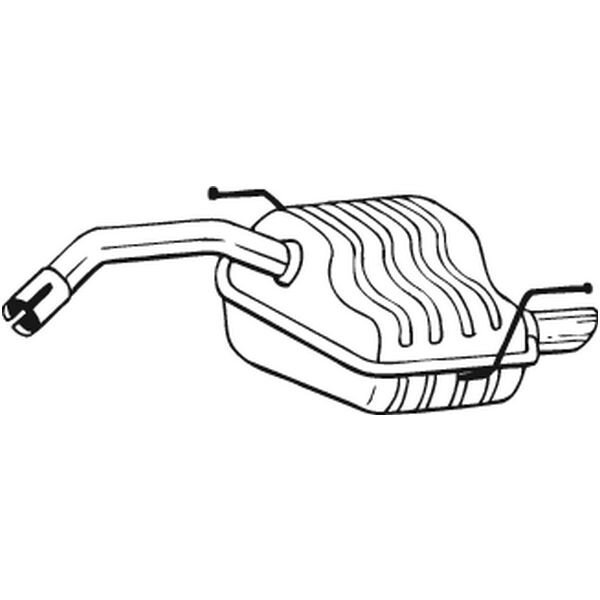 Silencieux Arrière Bosal 100-171