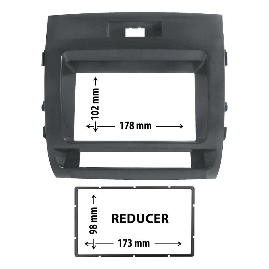Entretoise 2 Din Phonocar Pour Autoradio