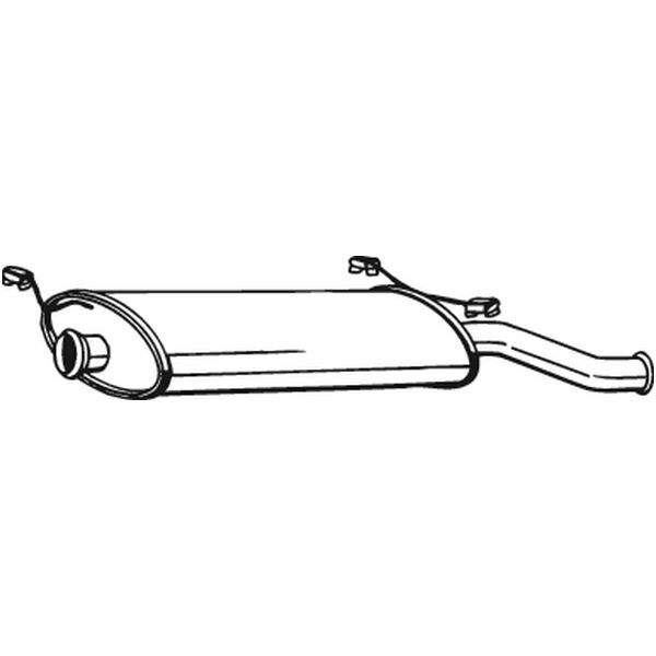 Silencieux Arrière Bosal 135-241
