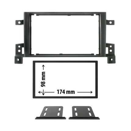 Entretoise 2 Din Phonocar Pour Autoradio
