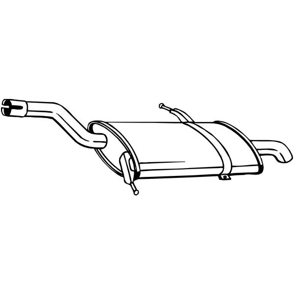 Silencieux Arrière Bosal 135-125