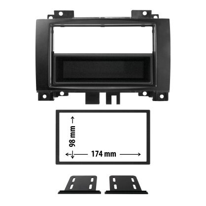 Entretoise 2 Din Phonocar Pour Autoradio