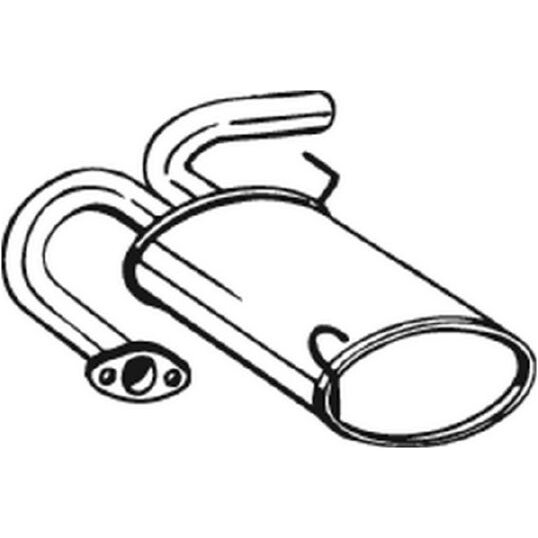 Silencieux Arrière Bosal 145-075