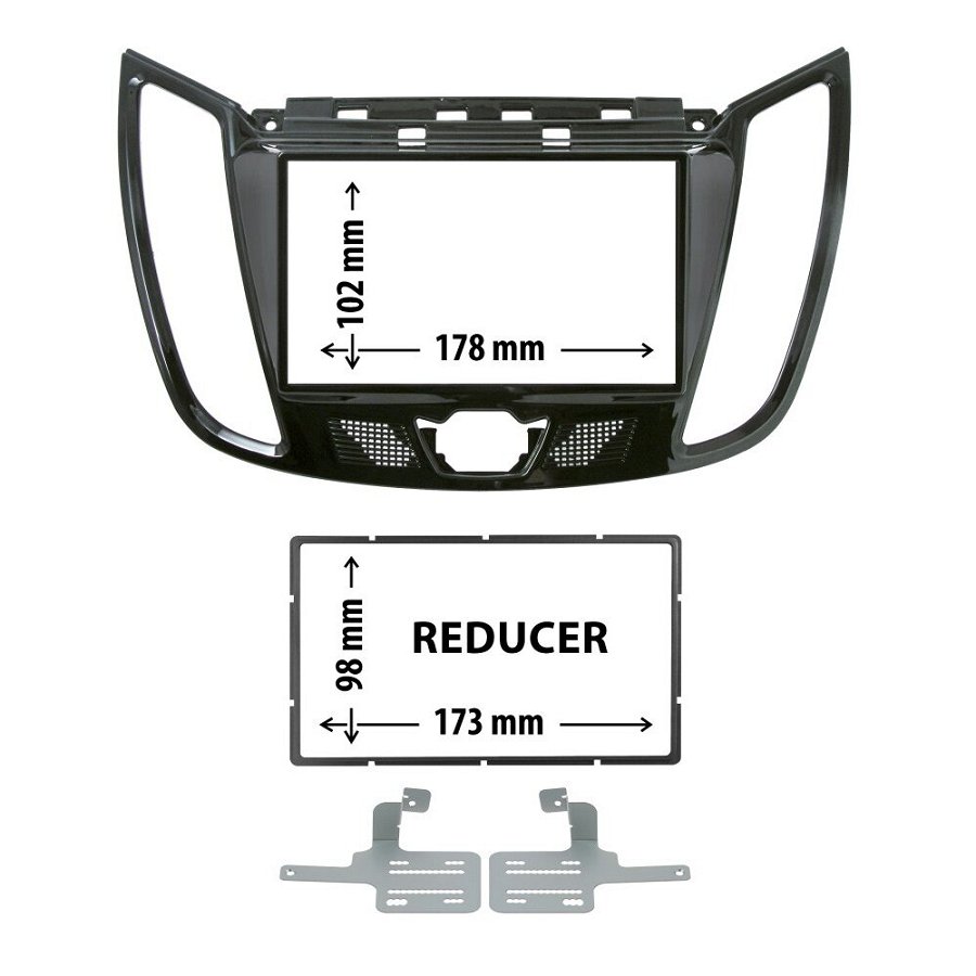 Entretoise Autoradio 2din Ford C-max 11- Phonocar Ref. 03617