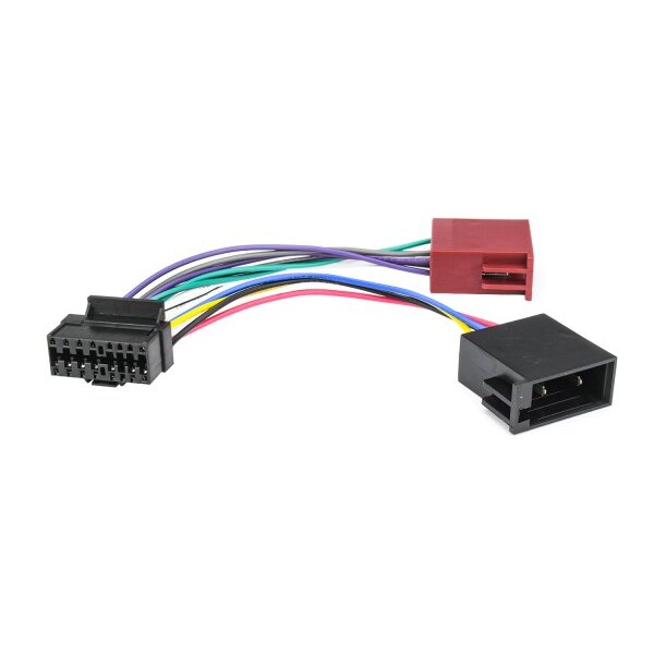 Câble D'autoradio Jvc Avec Connecteur Iso À 16 Broches Pour L'alimentation Et Les