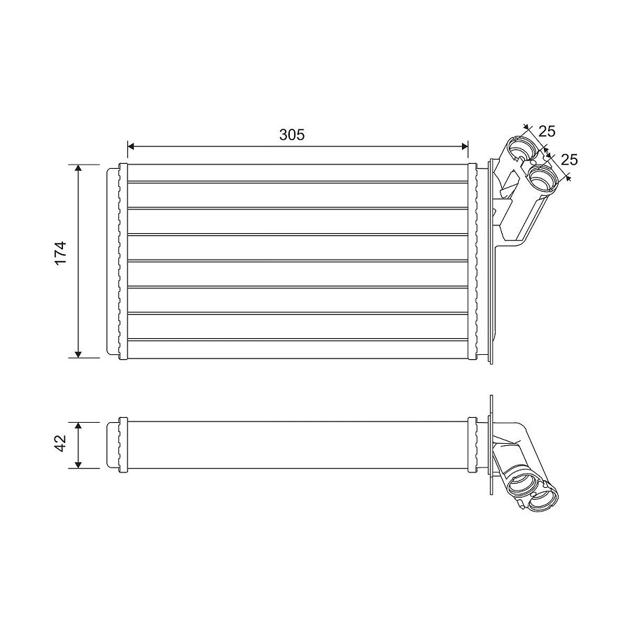 Radiateur De Chauffage Valeo 812116