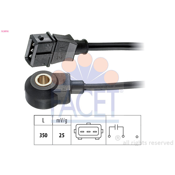 Capteur De Cliquetis/cognement Facet 9.3016