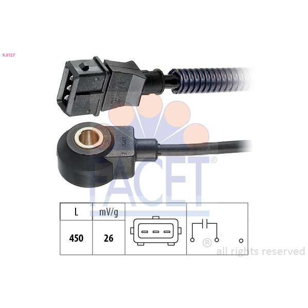 Capteur De Cliquetis/cognement Facet 9.3127