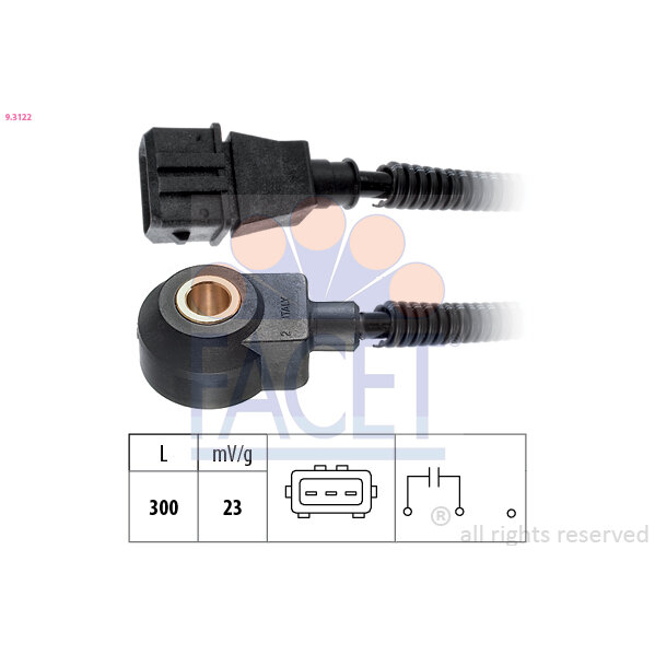 Capteur De Cliquetis/cognement Facet 9.3122