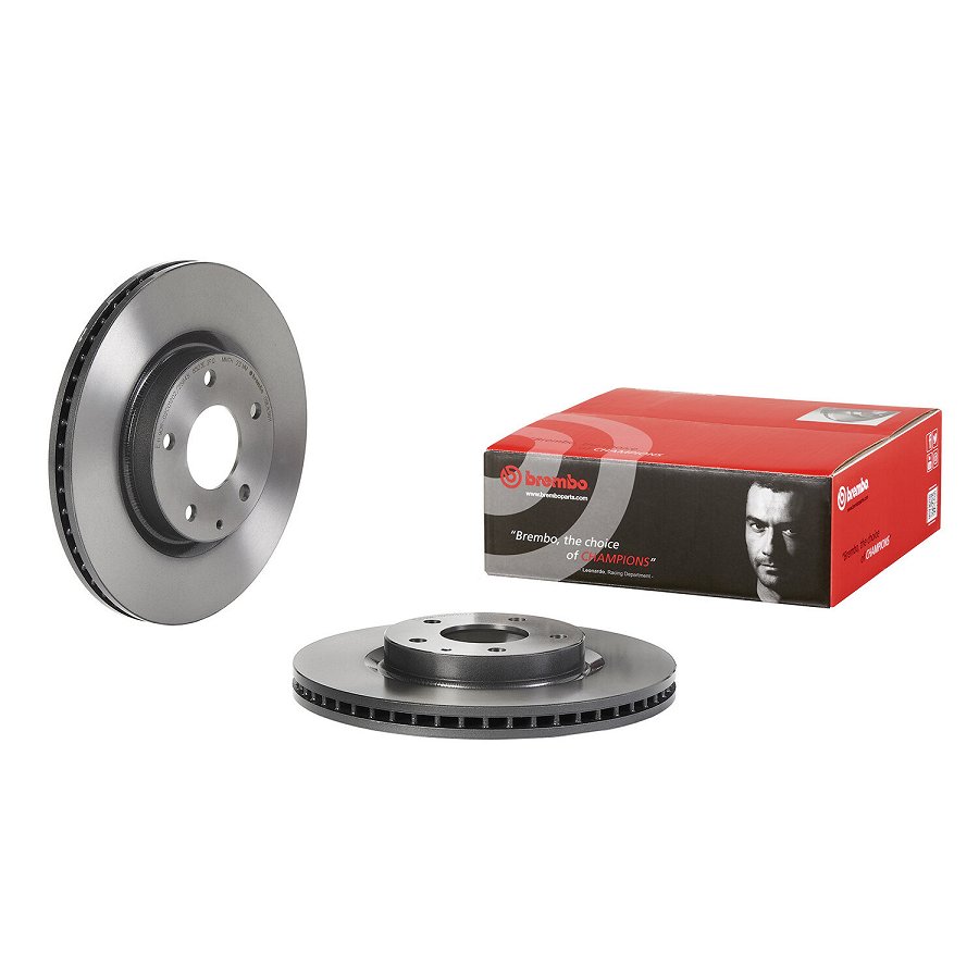 2 Disques De Frein Brembo 09.e836.11 Vernis Uv