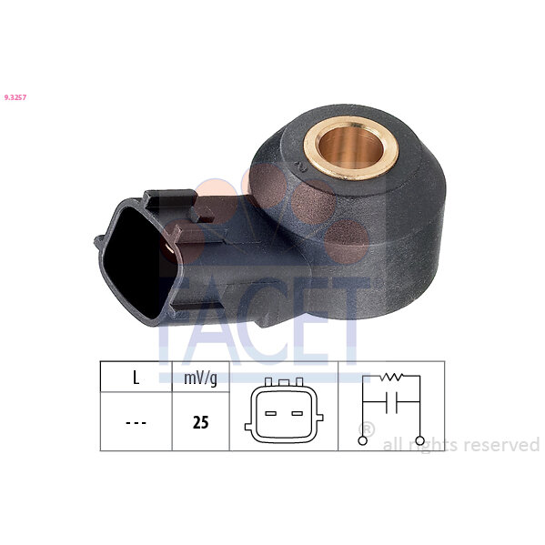 Capteur De Cliquetis/cognement Facet 9.3257