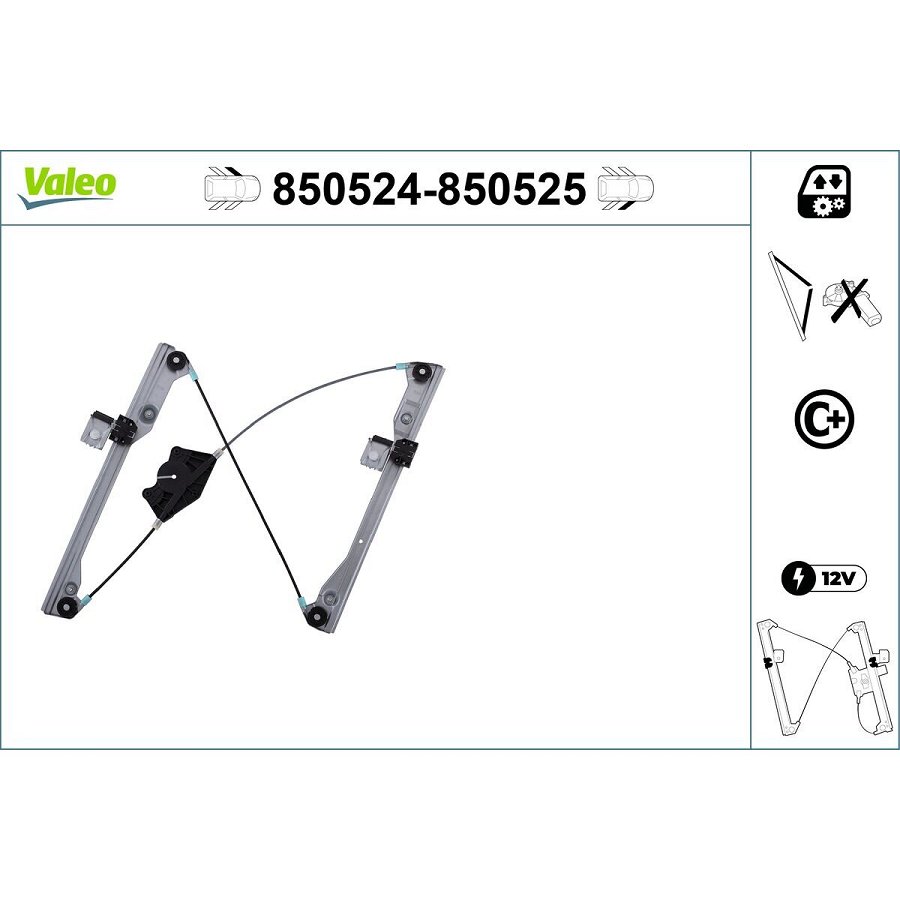 Mécanisme De Lève-vitre Valeo 850525