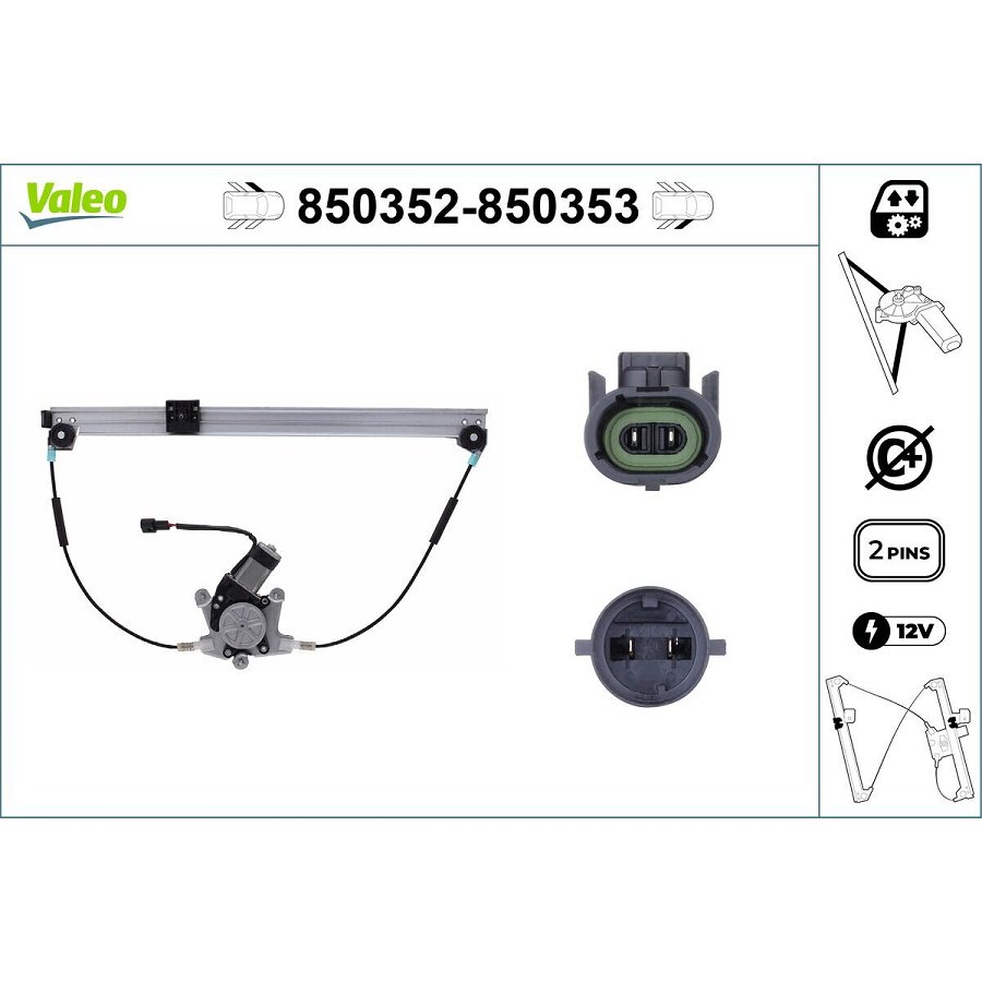 Mécanisme De Lève-vitre Valeo 850353