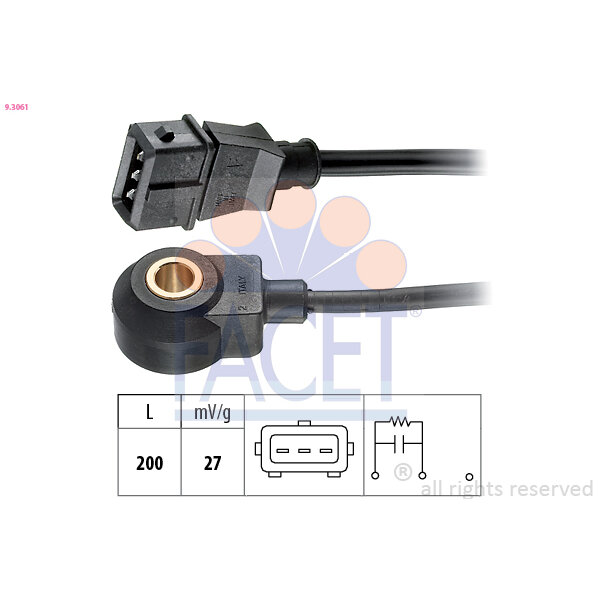Capteur De Cliquetis/cognement Facet 9.3061
