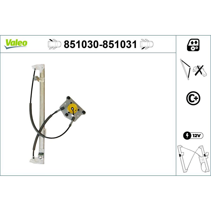 Mécanisme De Lève-vitre Valeo 851031