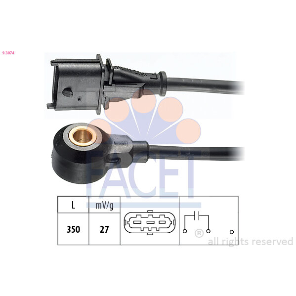 Capteur De Cliquetis/cognement Facet 9.3074