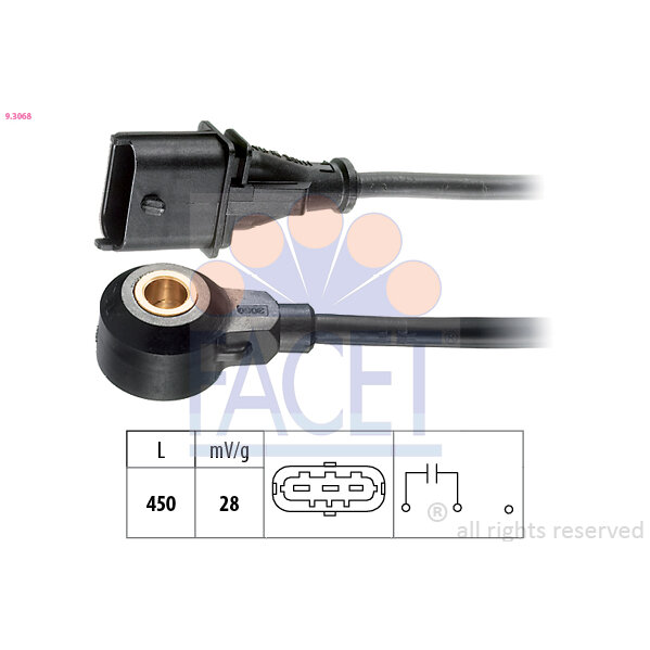 Capteur De Cliquetis/cognement Facet 9.3068