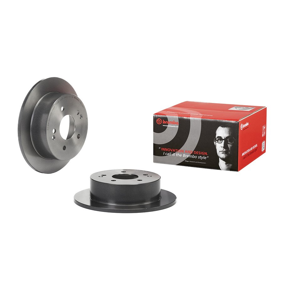 2 Disques De Frein Brembo 08.e566.11 Vernis Uv