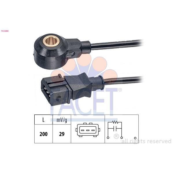 Capteur De Cliquetis/cognement Facet 9.3244
