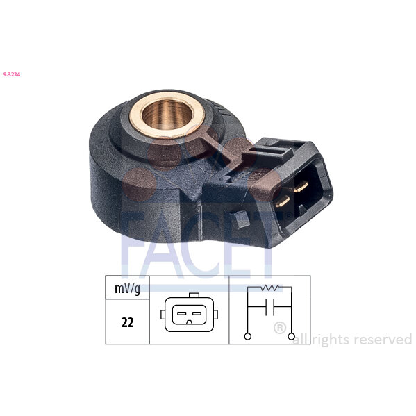 Capteur De Cliquetis/cognement Facet 9.3234