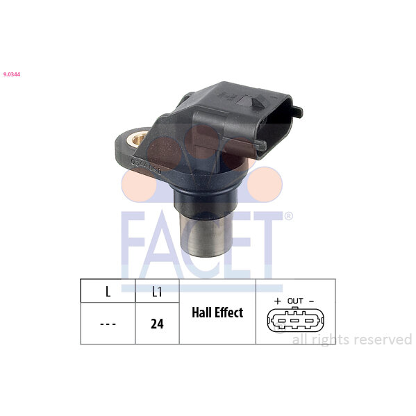 Capteur De Position Vilebrequin Facet 9.0344
