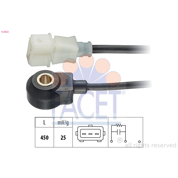 Capteur De Cliquetis/cognement Facet 9.3023