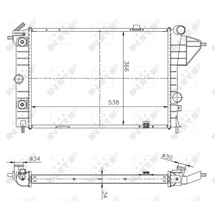 Radiateur Nrf 513508a