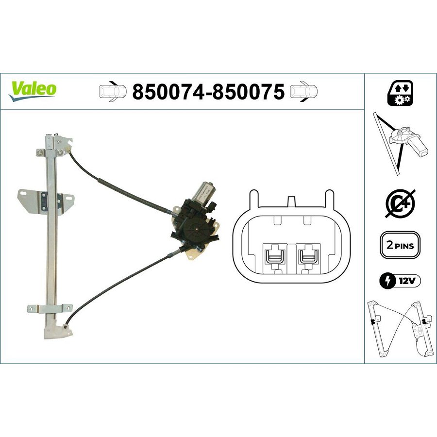 Mécanisme De Lève-vitre Valeo 850075