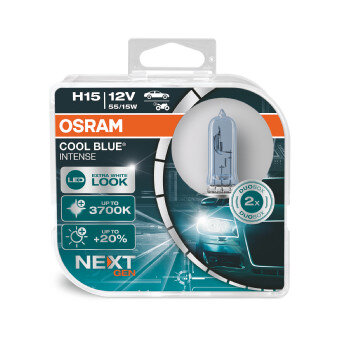 2 Ampoules H15 Osram Cool Blue Intense