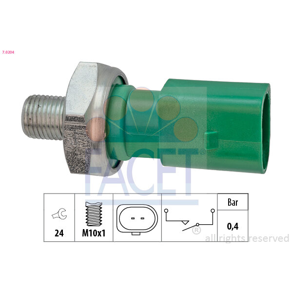 Capteur De Pression D'huile Moteur Facet 7.0204