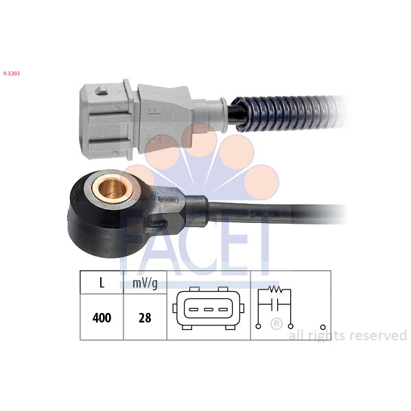 Capteur De Cliquetis/cognement Facet 9.3203