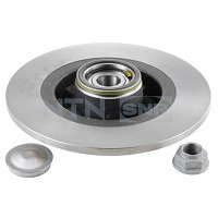 Kit Frein Arrière Complet Pour Renault Grand Scenic 3 - 2 Disques + 4 Plaquettes + Roulement, Neuf Origine