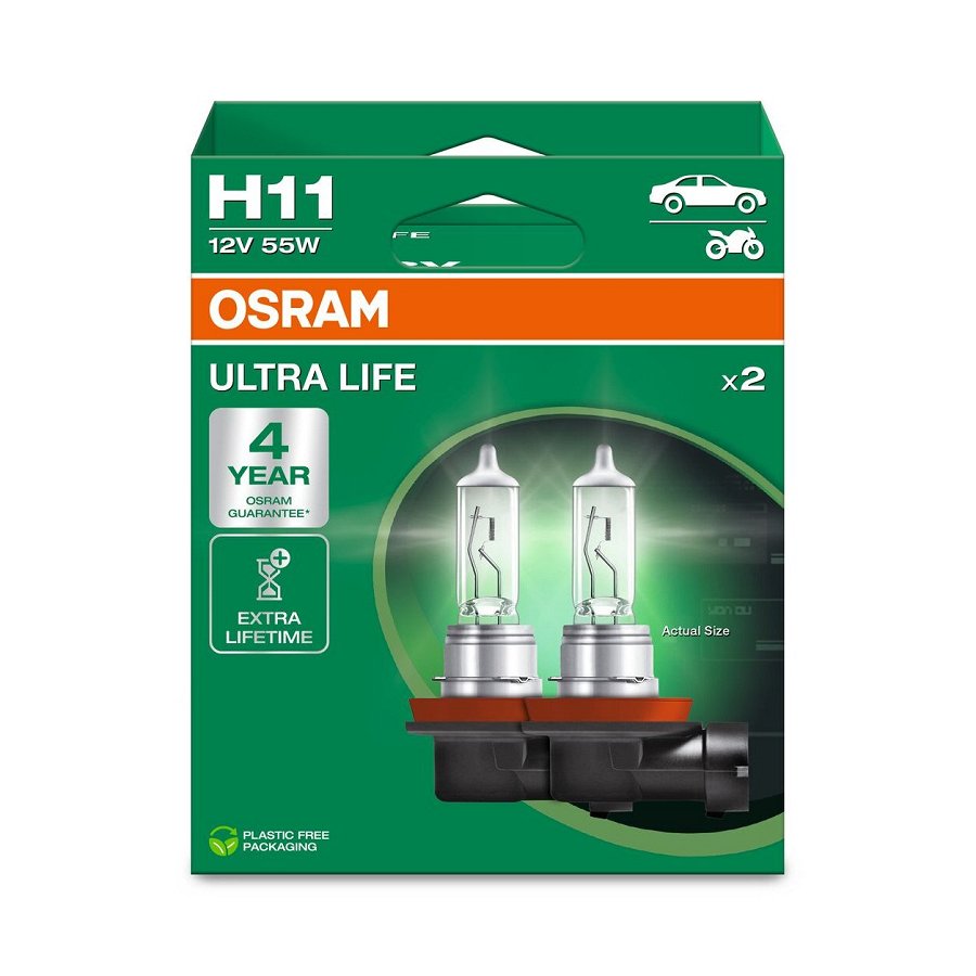 2 Ampoules H11 Osram Ultra Life