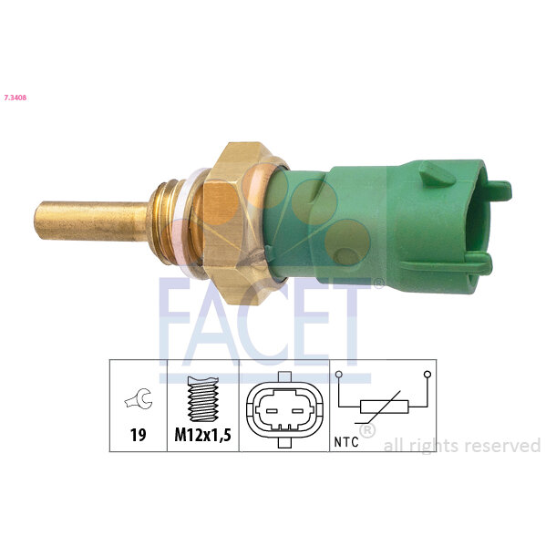 Sonde De Température Du Carburant Facet 7.3408