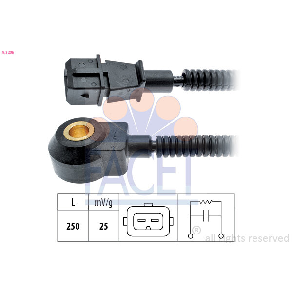 Capteur De Cliquetis/cognement Facet 9.3205