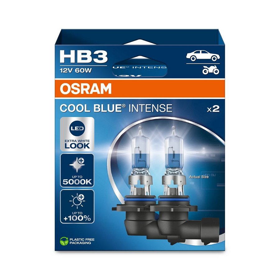 2 Ampoules Hb3 Osram Cool Blue Intense
