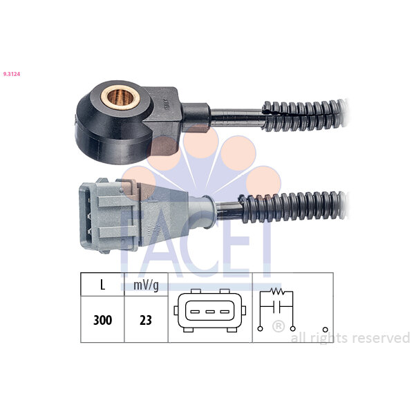 Capteur De Cliquetis/cognement Facet 9.3124