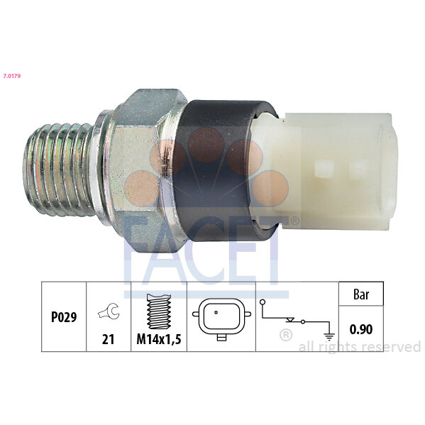 Capteur De Pression D'huile Moteur Facet 7.0179