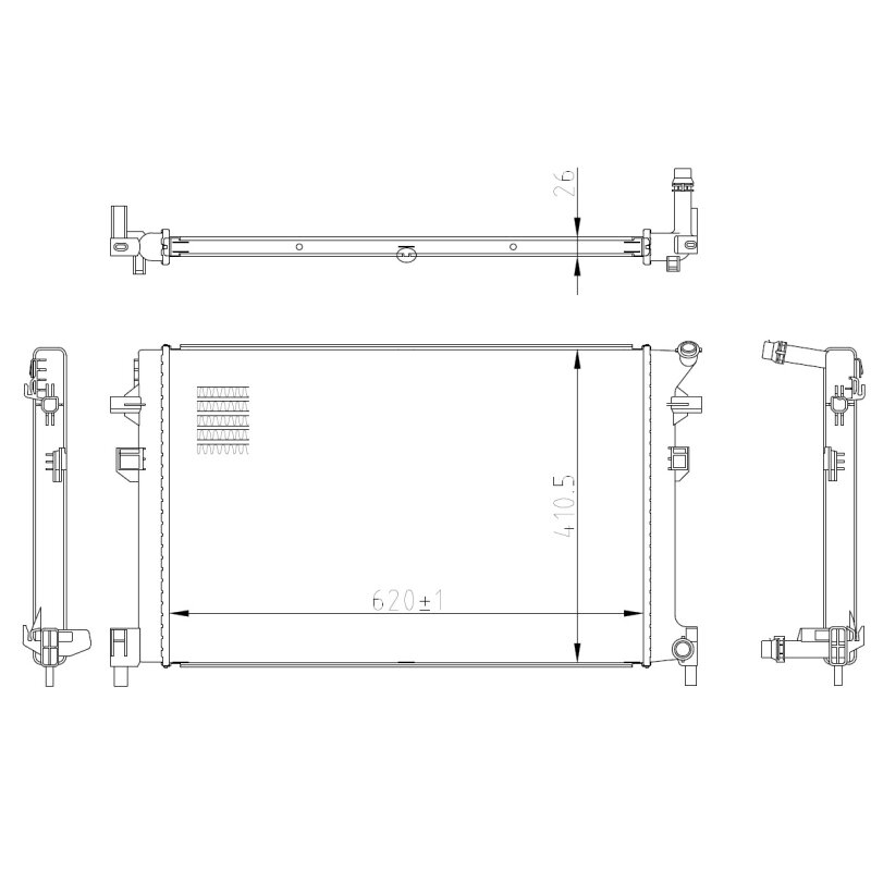 Radiateur Nrf 50042