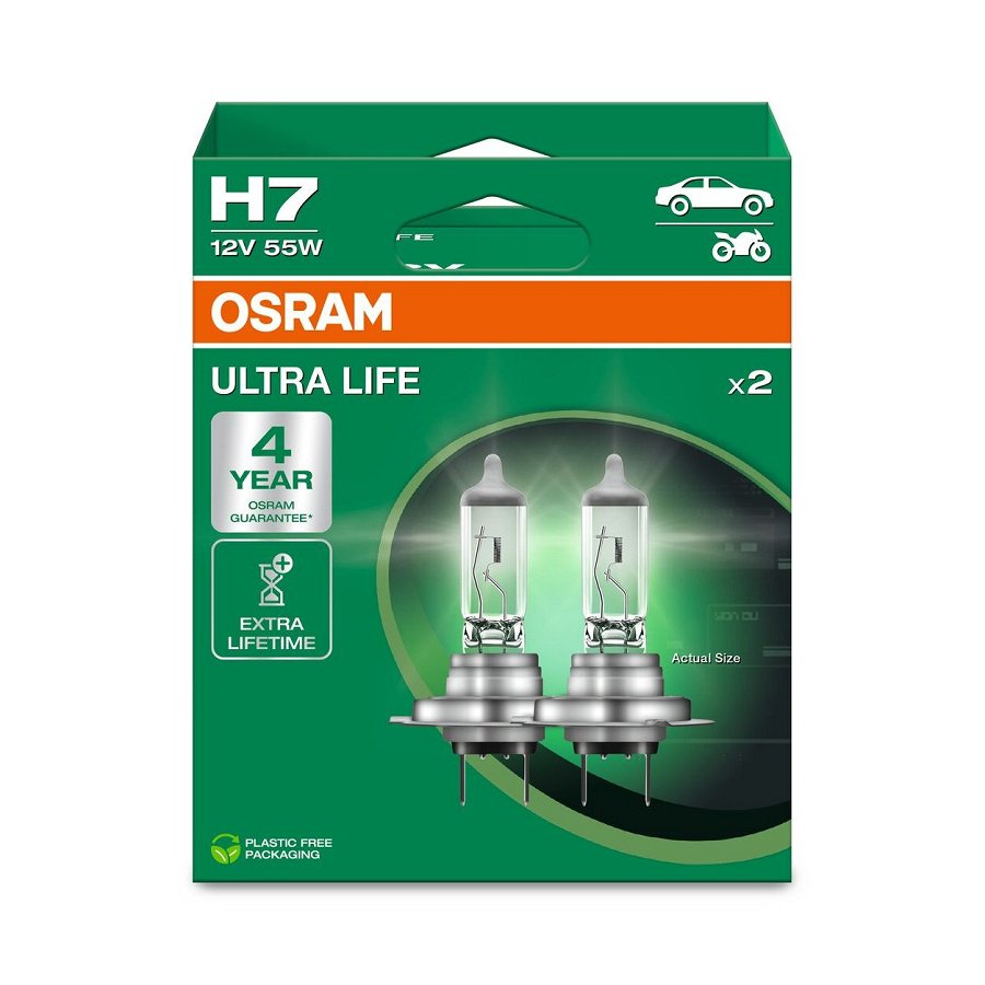 2 Ampoules H7 Osram Ultra Life