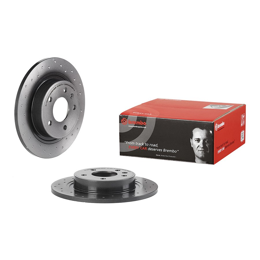 2 Disques De Frein Brembo 08.b351.1x Xtra