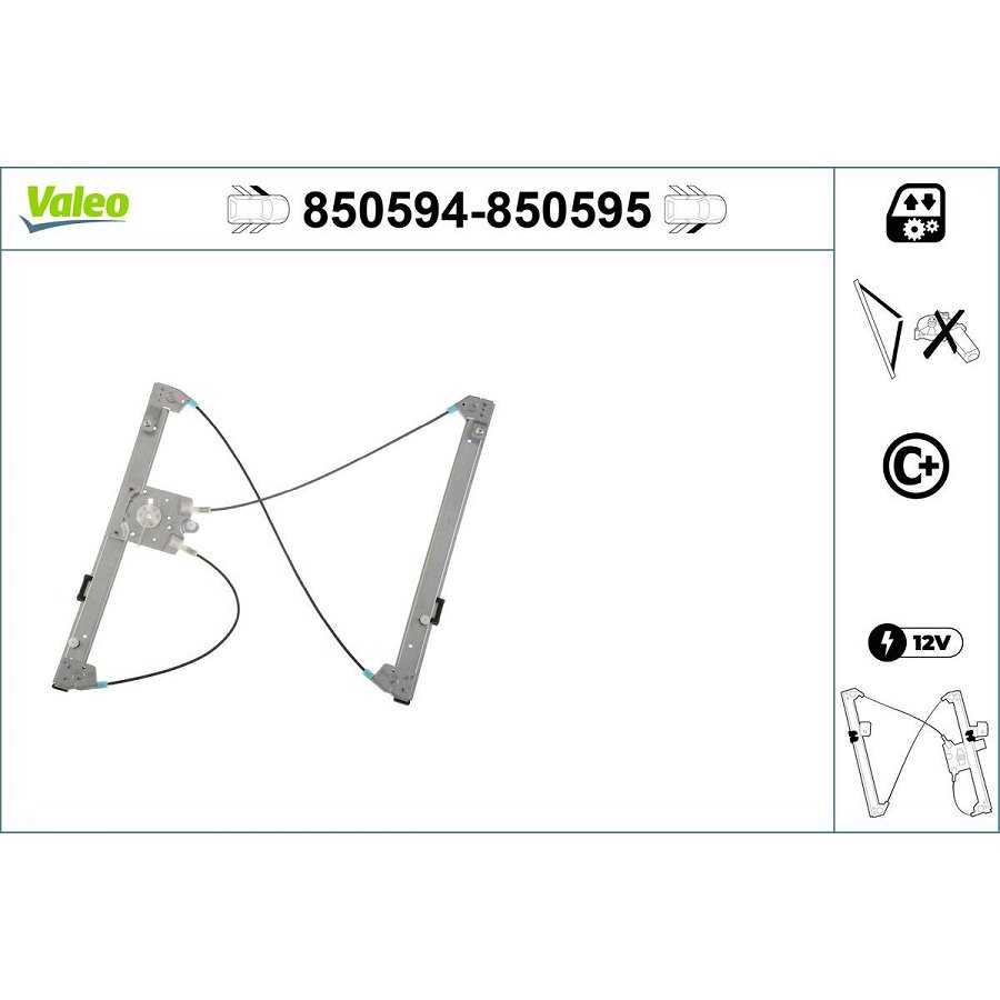Mécanisme De Lève-vitre Valeo 850594