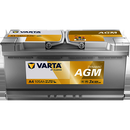 Batterie Varta A4 Start & Stop Silver Agm 105 Ah - 950 A