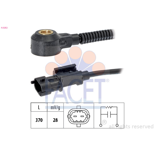 Capteur De Cliquetis/cognement Facet 9.3252