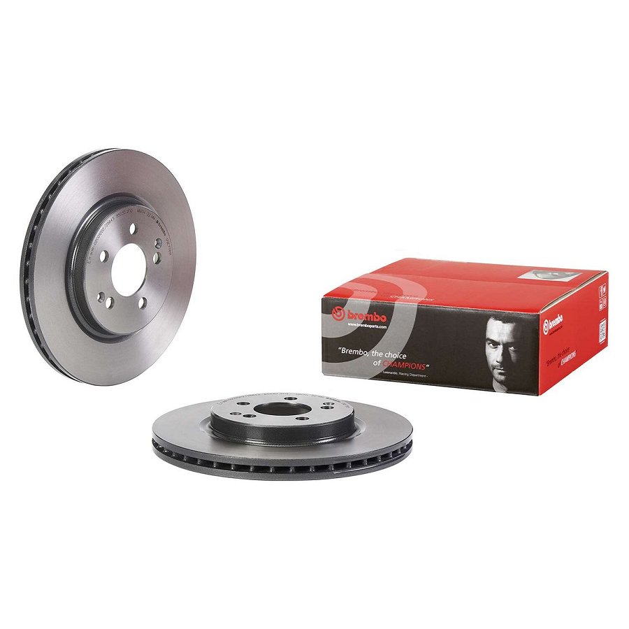 2 Disques De Frein Brembo 09.e776.11 Vernis Uv