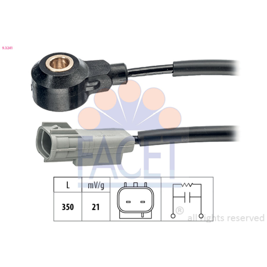 Capteur De Cliquetis RIDEX Pour Honda Civic Type-R - Réf. 3921K0027, Compatible EP3 Et FN2