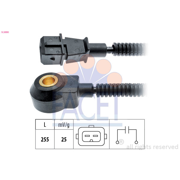 Capteur De Cliquetis/cognement Facet 9.3090