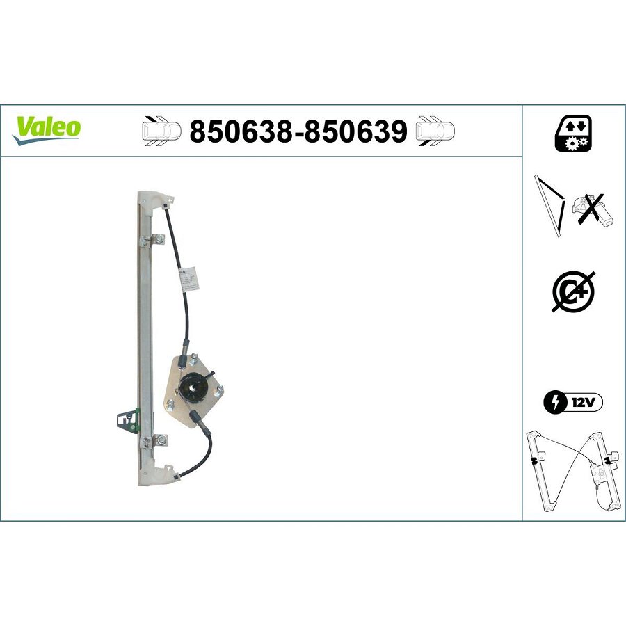 Mécanisme De Lève-vitre Valeo 850638